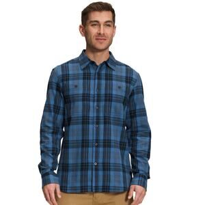 The North Face Arroyo Long Sleeve Button Up Blue‎ Flannel Men's Size Medium